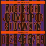 Sublimation Line Sports Black Pinstripe Uniform Soccer Custom Jersey Purple-Orange