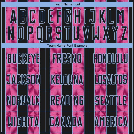 Soccer Custom Blue Sublimation Pink-Light Uniform Black Pinstripe Line Sports Jersey