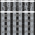 Soccer Jersey Black Pinstripe Silver-White Uniform Sports Sublimation Custom Line