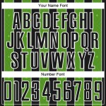 Jersey Custom Line Sublimation Green-White Black Pinstripe Uniform Sports Aurora Soccer