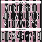 Line Sublimation Black Jersey Light Uniform Custom Pinstripe Pink-White Soccer Sports