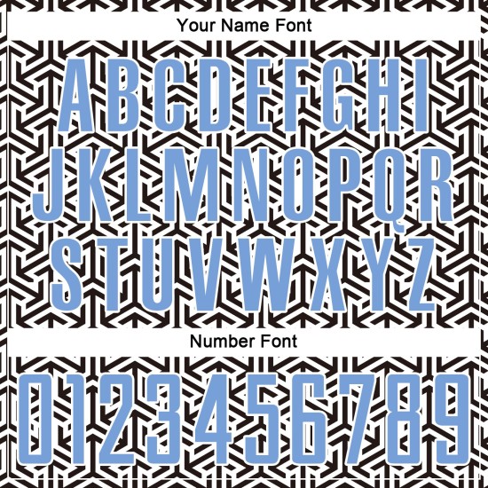 Soccer Uniform Jersey Custom Light Blue-White Black Sublimation