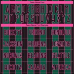 Soccer Pinstripe Kelly Uniform Sublimation Line Green-Pink Black Jersey Custom Sports