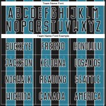 Panther Sports Sublimation Uniform Soccer Line Blue-White Pinstripe Custom Jersey Black