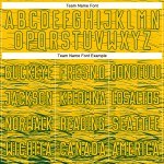 Custom Jersey Uniform Yellow Green Sublimation Soccer