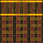 Burgundy-Gold Sports Soccer Custom Jersey Line Pinstripe Sublimation Uniform Black