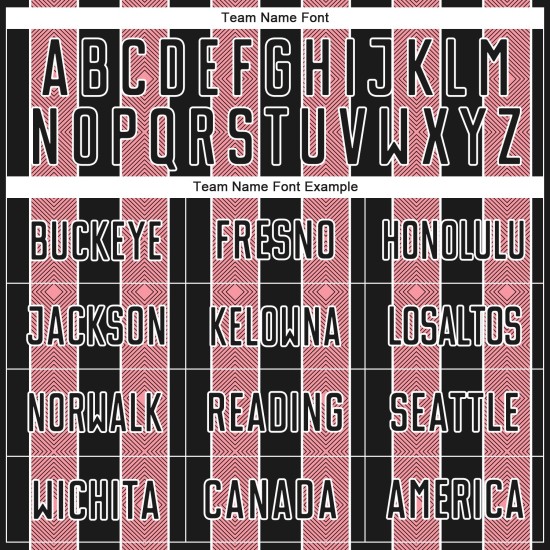 Line Medium Pinstripe Jersey Uniform Custom Sports Black Pink-White Soccer Sublimation