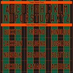 Custom Black Line Green-Orange Soccer Jersey Pinstripe Uniform Sports Kelly Sublimation