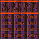 Sublimation Line Sports Black Pinstripe Uniform Soccer Custom Jersey Purple-Orange