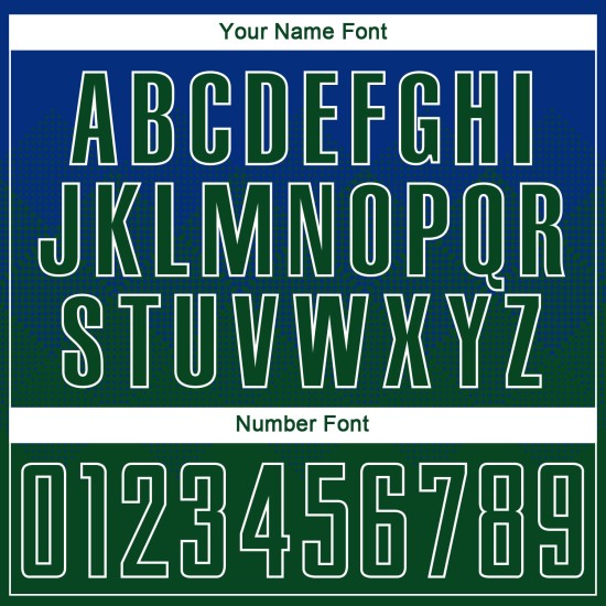 Uniform Jersey Sublimation Custom Green-White Royal Soccer