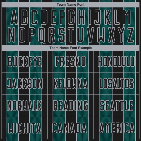 Line Black Sublimation Sports Jersey Soccer Green-Gray Pinstripe Uniform Midnight Custom