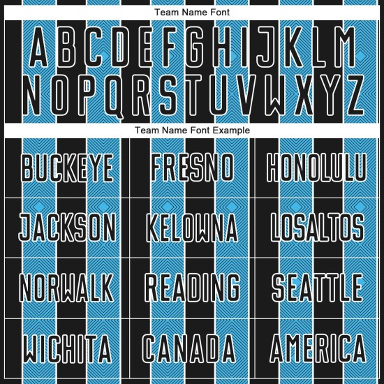 Line Uniform Black Sports Sky Blue-White Pinstripe Jersey Sublimation Soccer Custom