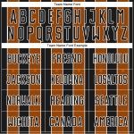 Custom Uniform Soccer Jersey Texas Pinstripe Sports Orange-White Line Black Sublimation