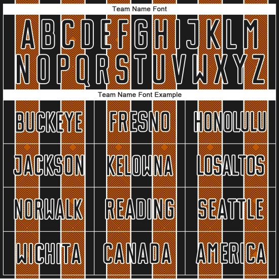 Custom Uniform Soccer Jersey Texas Pinstripe Sports Orange-White Line Black Sublimation