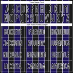 Pinstripe Purple-White Soccer Sports Uniform Black Line Jersey Dark Custom Sublimation Pinstripe Purple-White Soccer Sports Uniform Black Line Jersey Dark Custom Sublimation
