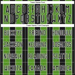 Jersey Custom Line Sublimation Green-White Black Pinstripe Uniform Sports Aurora Soccer