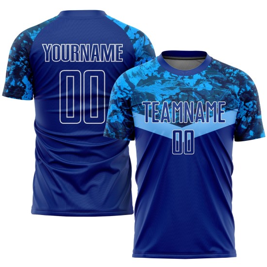 Soccer Sublimation Jersey Royal-Light Royal Uniform Blue Custom