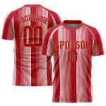 Gold Uniform Custom Sublimation Soccer Jersey Red-Old Red