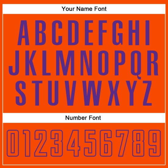 Jersey Orange-Purple Soccer Custom White Split Uniform Sublimation Fashion