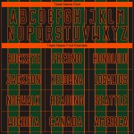 Pinstripe Sports Green-Orange Custom Sublimation Soccer Uniform Line Jersey Black