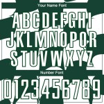 Uniform Soccer Custom Green Plaid White Jersey Sublimation