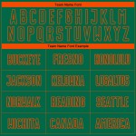 Uniform Pinstripe Orange Green Custom Soccer Jersey Kelly Sublimation Fade Fashion