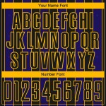 Black Uniform Sublimation Line Dark Jersey Custom Soccer Pinstripe Purple-Gold Sports