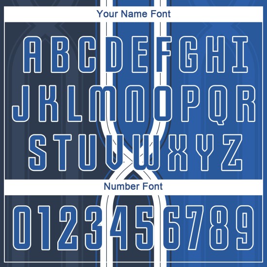 Uniform Jersey Royal-White Sublimation Soccer Custom Navy