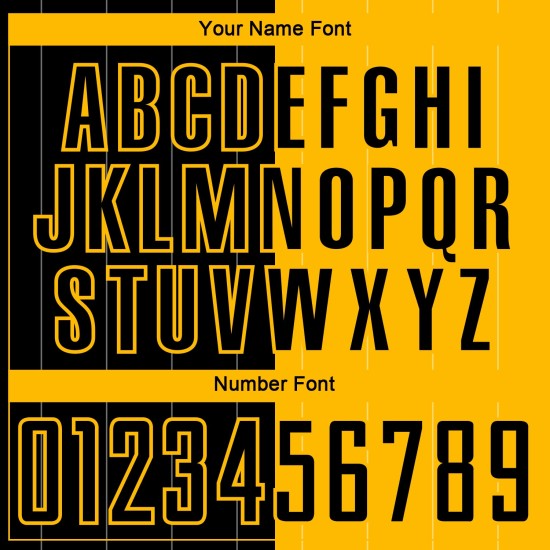 Black Pinstripe Custom Split Gold Soccer Fashion Sublimation Jersey Uniform