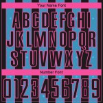 Black Blue-Pink Line Sky Custom Sublimation Pinstripe Soccer Uniform Sports Jersey