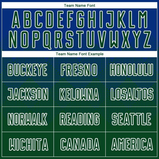 Uniform Jersey Sublimation Custom Green-White Royal Soccer