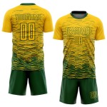 Custom Jersey Uniform Yellow Green Sublimation Soccer