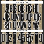 Sports Custom Pinstripe Uniform Gold-White Jersey Soccer Vegas Sublimation Line Black