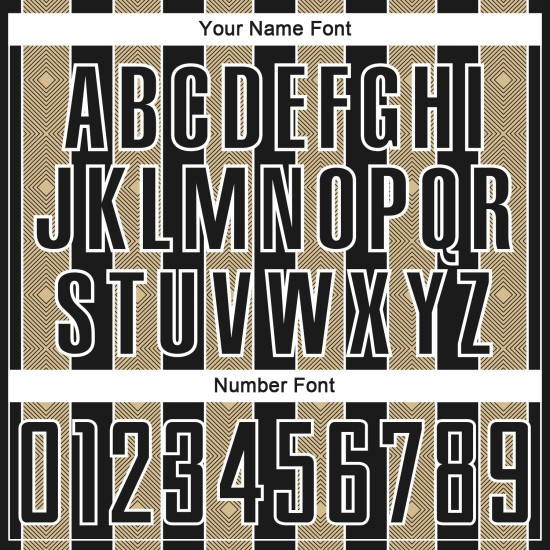Sports Custom Pinstripe Uniform Gold-White Jersey Soccer Vegas Sublimation Line Black