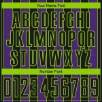 Pinstripe Custom Uniform Green Soccer Sublimation Jersey Black Line Purple-Neon Sports