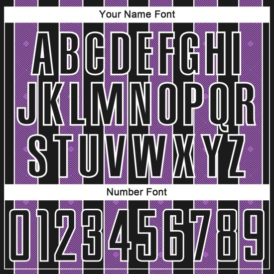 Soccer Medium Jersey Line Custom Uniform Sports Purple-White Black Pinstripe Sublimation