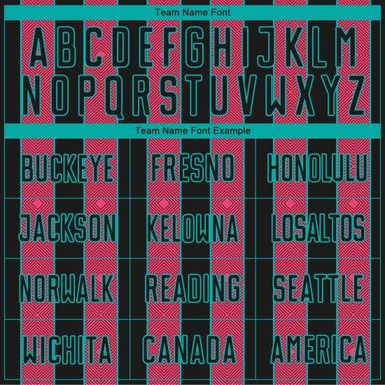 Pinstripe Line Jersey Pink-Aqua Custom Soccer Neon Black Sports Sublimation Uniform