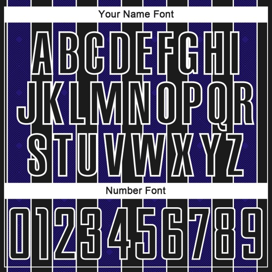 Pinstripe Purple-White Soccer Sports Uniform Black Line Jersey Dark Custom Sublimation Pinstripe Purple-White Soccer Sports Uniform Black Line Jersey Dark Custom Sublimation