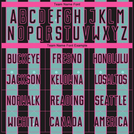 Ice Pinstripe Soccer Jersey Black Sports Sublimation Uniform Line Blue-Pink Custom