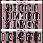 Line Medium Pinstripe Jersey Uniform Custom Sports Black Pink-White Soccer Sublimation