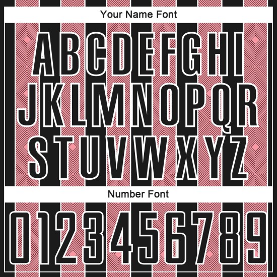 Line Medium Pinstripe Jersey Uniform Custom Sports Black Pink-White Soccer Sublimation