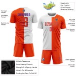 Jersey Orange-Purple Soccer Custom White Split Uniform Sublimation Fashion