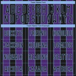 Sublimation Sports Jersey Soccer Uniform Pinstripe Blue Line Purple-Light Custom Black