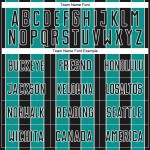 Jersey Soccer Pinstripe Aqua-White Black Sports Custom Sublimation Line Uniform