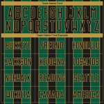 Uniform Gold Kelly Green-Old Jersey Black Custom Sublimation Line Sports Soccer Pinstripe