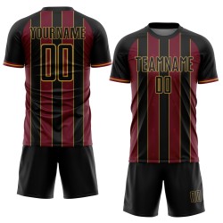 Crimson-Old Jersey Line Uniform Sports Black Custom Soccer Gold Sublimation Pinstripe Crimson-Old Jersey Line Uniform Sports Black Custom Soccer Gold Sublimation Pinstripe