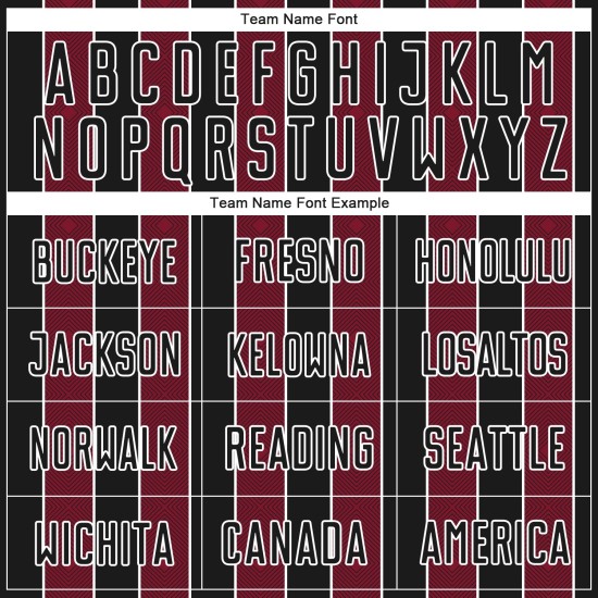 Line Uniform Sports Pinstripe Jersey Custom Soccer Crimson-White Sublimation Black