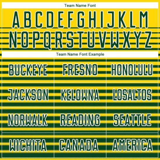 Jersey Green-White Uniform Gold Custom Soccer Sublimation