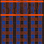 Blue-Orange Sublimation Uniform Thunder Jersey Pinstripe Sports Black Soccer Line Custom Blue-Orange Sublimation Uniform Thunder Jersey Pinstripe Sports Black Soccer Line Custom