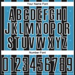 Line Uniform Black Sports Sky Blue-White Pinstripe Jersey Sublimation Soccer Custom